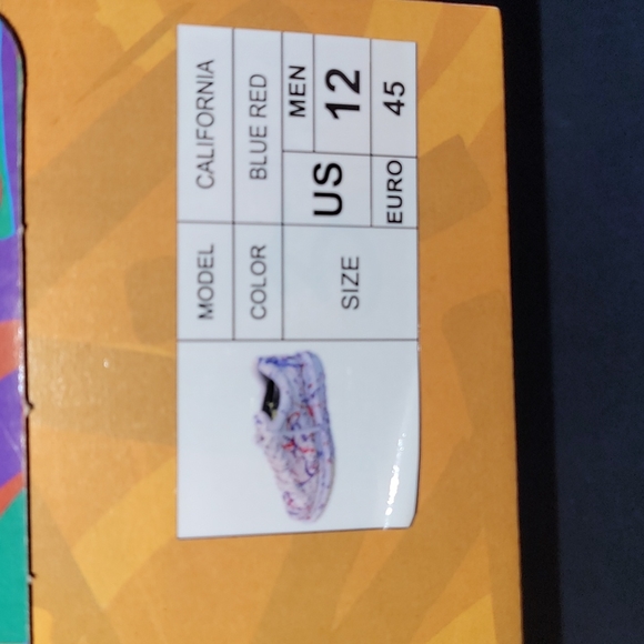 New California Swagg Splash sneakers...Red/Blue size 12 - Picture 13 of 13